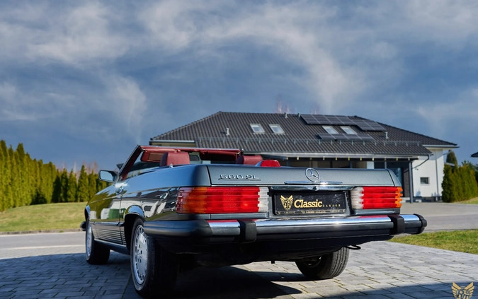 Mercedes-Benz SL cena 119000 przebieg: 166240, rok produkcji 1986 z Słubice małe 596